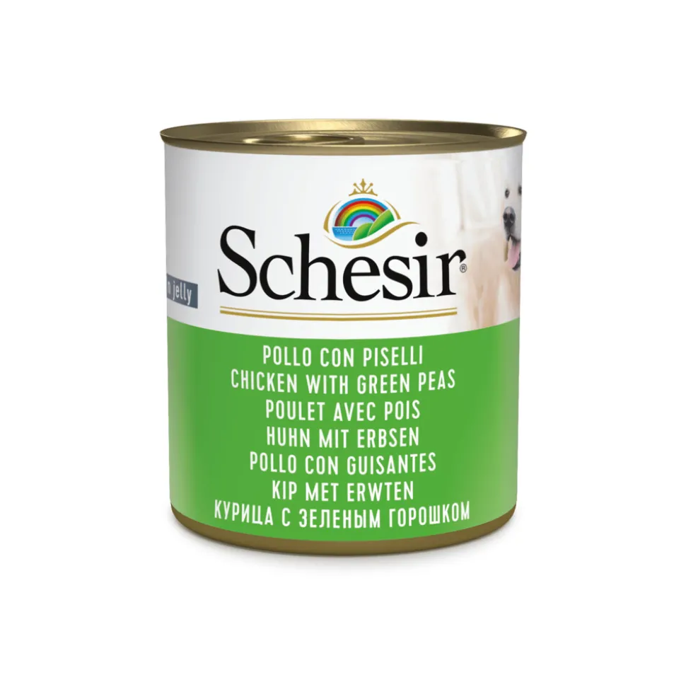 Schesir Hondenvoer Kip Erwten in Gelei 285 gr