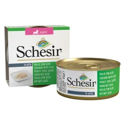 Schesir Hondenvoer Puppy Kip Aloe in Gelei 150 gr