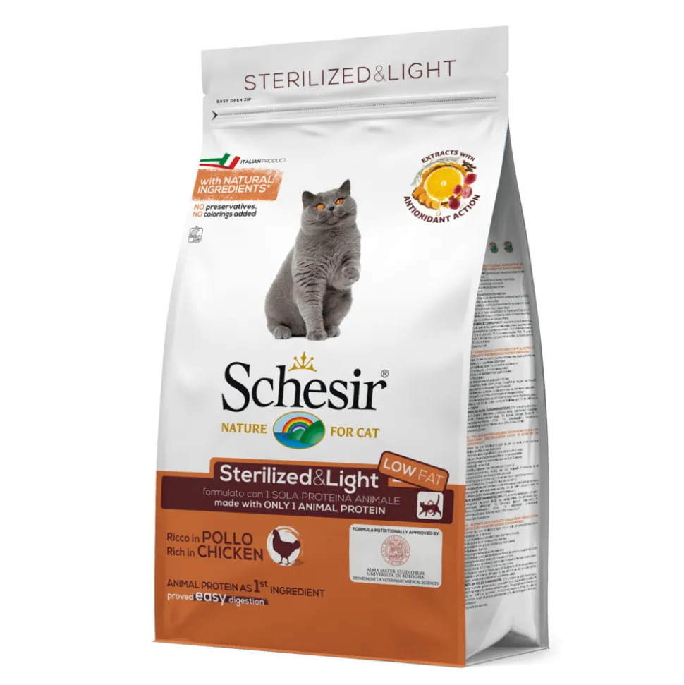 Schesir Kattenvoer Dry Sterilized Kip 400 gr