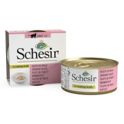 Schesir Kattenvoer Kipfilet in Bouillon 70 gr