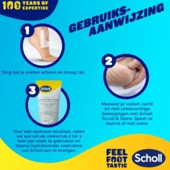 Scholl Voeten Scrubcrème Polish & Glow 75 ml