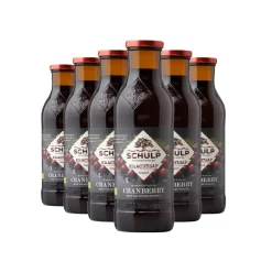 Schulp Cranberrysap Puur Krachtsap Biologisch 6 x 0,75 liter