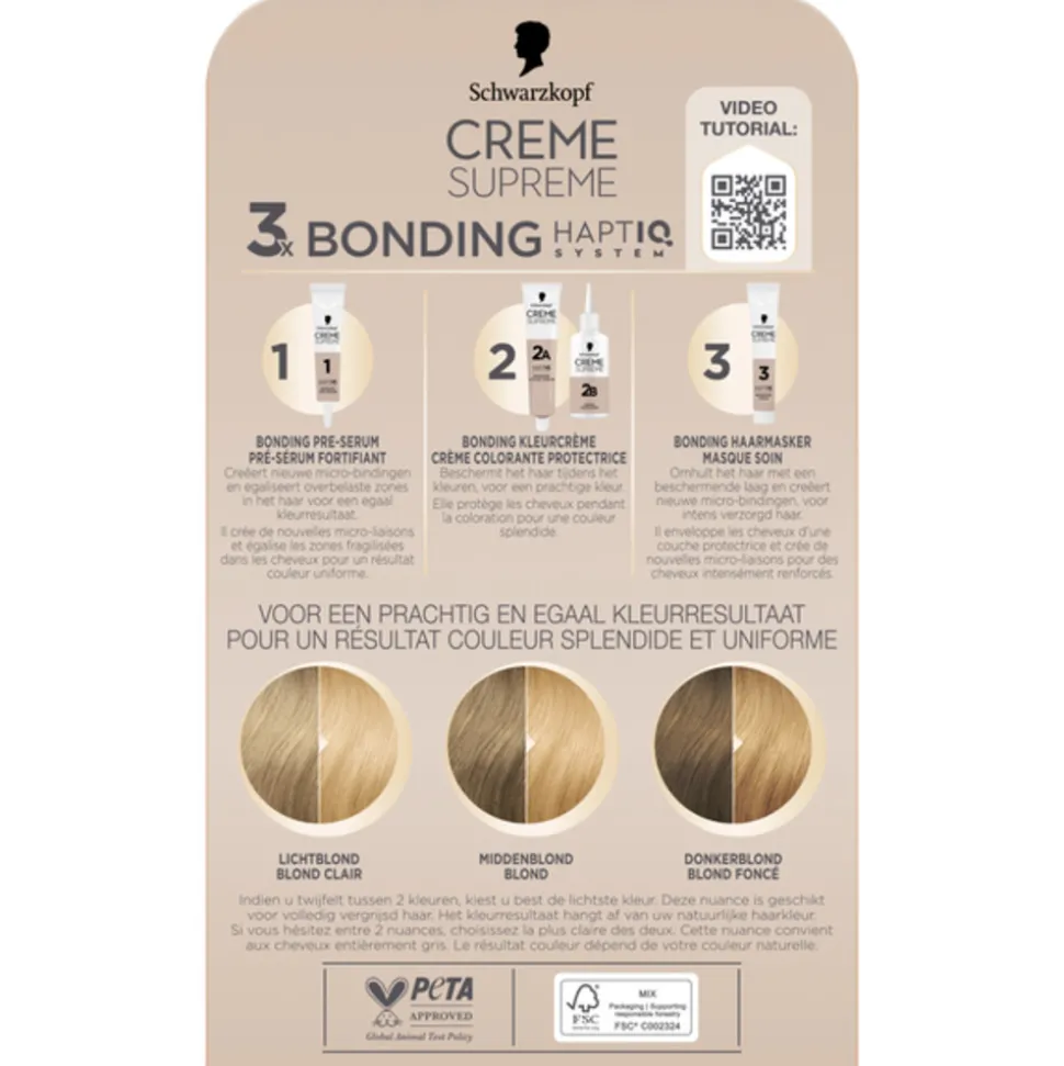 Schwarzkopf Creme Supreme Haarkleuring 9-0 1 set