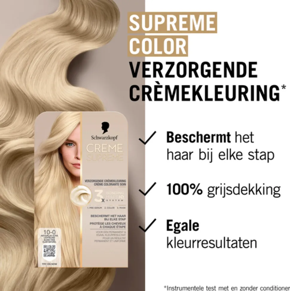 Schwarzkopf Crème Suprème Haarkleuring 10-0 1 set