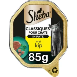 Sheba Adult Kattenvoer Classic Paté Natvoer Kip Kuipjes 85 gr