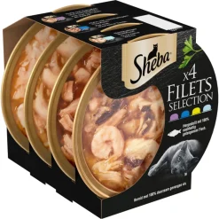 Sheba Délices Du Jour Kattenvoer Nat Selectie Multipack Vis in Saus 6x50 gr