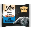 Sheba Mini Filets Adult Kattenvoer Natvoer Vis Selectie in Saus Kuipjes 340 gr