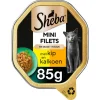 Sheba Mini Filets Adult Kattenvoer Natvoer Kip en Kalkoen in Saus Kuipjes 85 gr