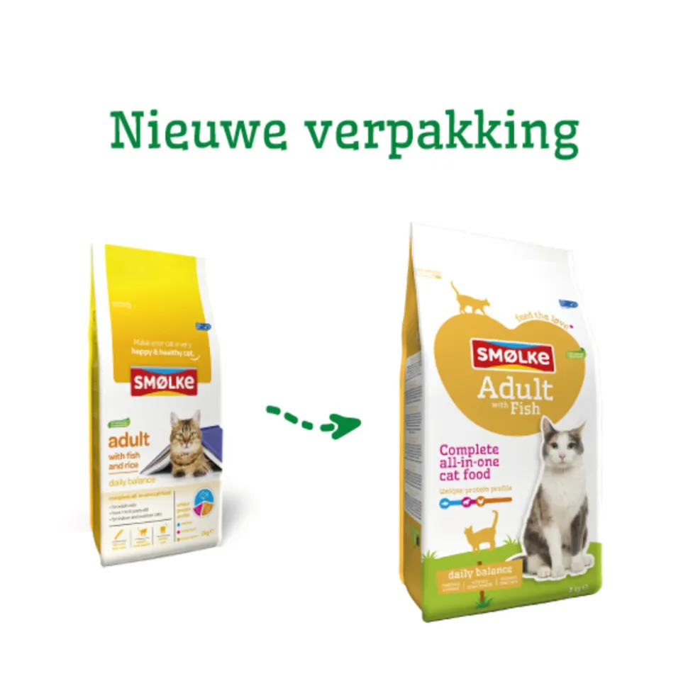 Smolke Kattenvoer Adult Vis 4 kg
