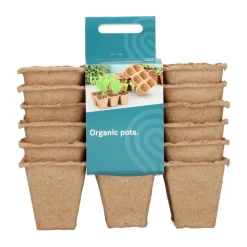 SOGO Biologische Kweekpotjes 4x4 cm 6 stuks