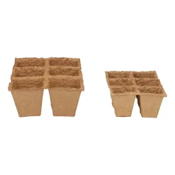 SOGO Biologische Kweekpotjes 4x4 cm 6 stuks