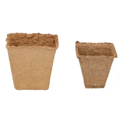 SOGO Biologische Kweekpotjes Vierkant 6 cm 10 stuks