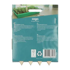 SOGO Houten Steeketiket 10 cm 24 stuks