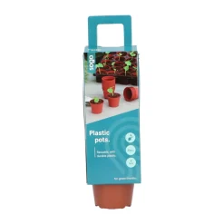 SOGO Plastic Potje Terra Kleur 6 cm 30 stuks