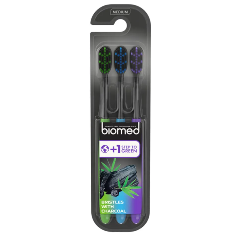 Splat Biomed Tandenborstels Charcoal 3 stuks