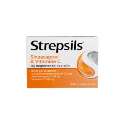 Strepsils Zuigtabletten Sinaasappel & Vitamine C 24 tabletten