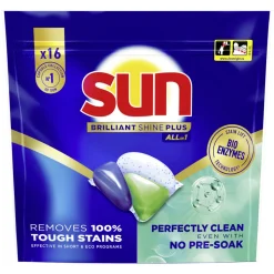 Sun Brilliant Shine+ All-in 1 Vaatwascapsules 16 stuks