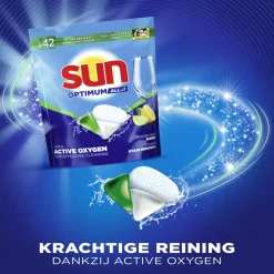 Sun Vaatwascapsules Optimum All-in-1 Citroen 42 stuks
