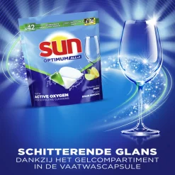 Sun Vaatwascapsules Optimum All-in-1 Citroen 42 stuks