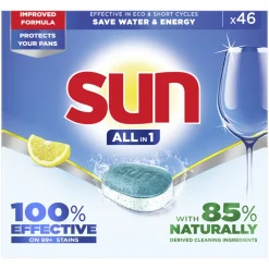 Sun Vaatwastabletten All-in-1 Citroen 46 stuks