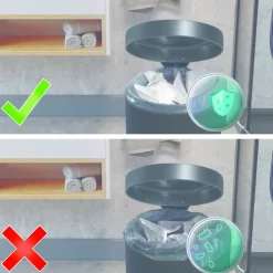 Swirl Pedaalemmerzakken Badkamer Scheurvast & Lekvrij 10 liter 37 stuks