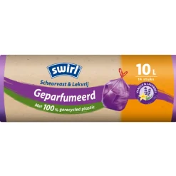 Swirl Pedaalemmerzakken Geparfumeerd Vanille & Lavendel met Trekband 10 liter 14 stuks