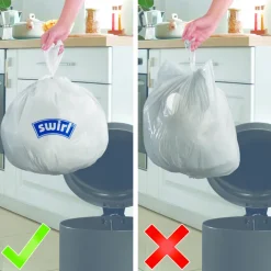 Swirl Pedaalemmerzakken met Handvat 35 liter 15 stuks