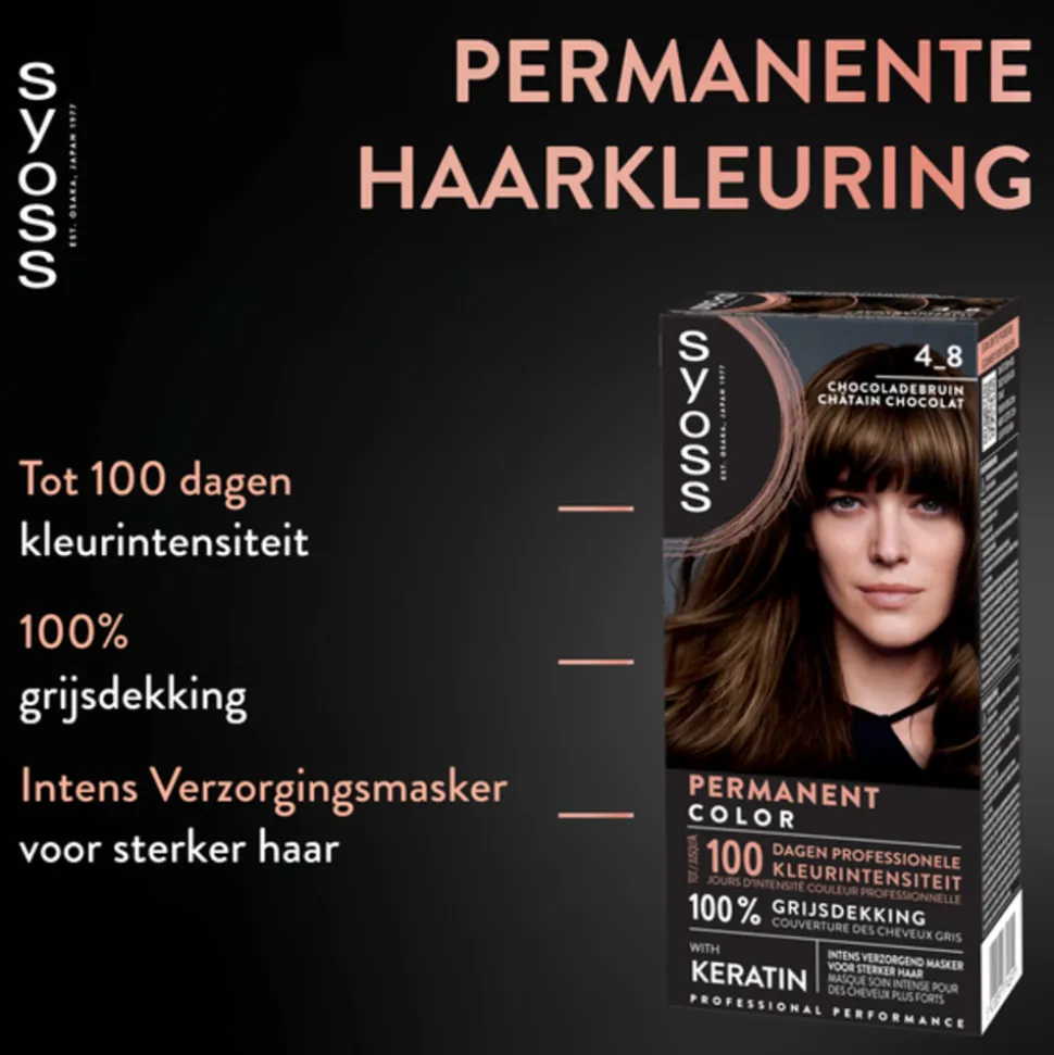 Syoss Baseline Haarverf 4-8 Chocoladebruin