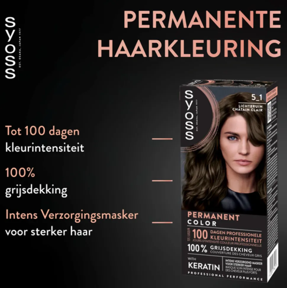 Syoss Baseline Haarverf 5-1 Lichtbruin