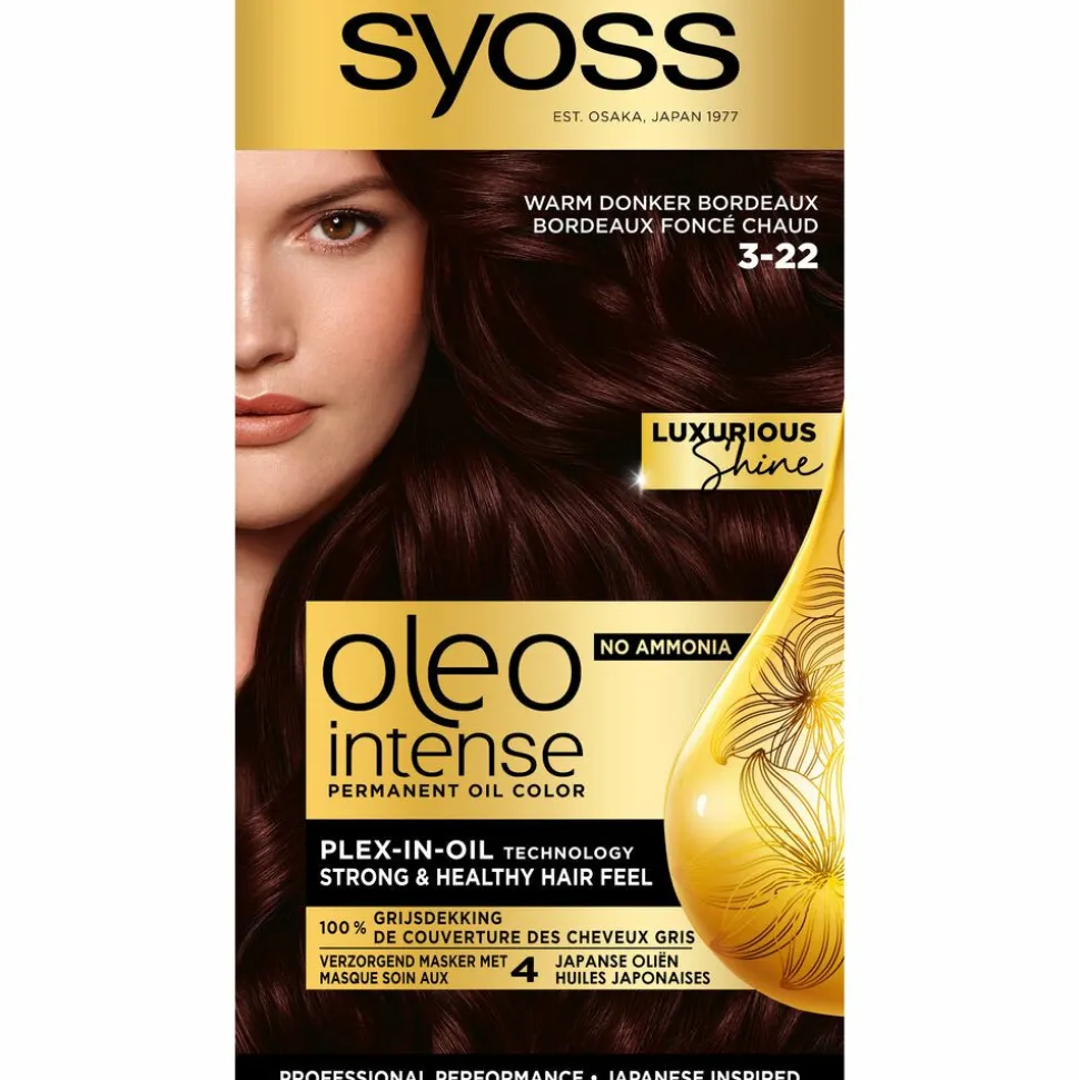 Syoss Oleo Intense Haarverf 3-22 Midnight Bordeaux