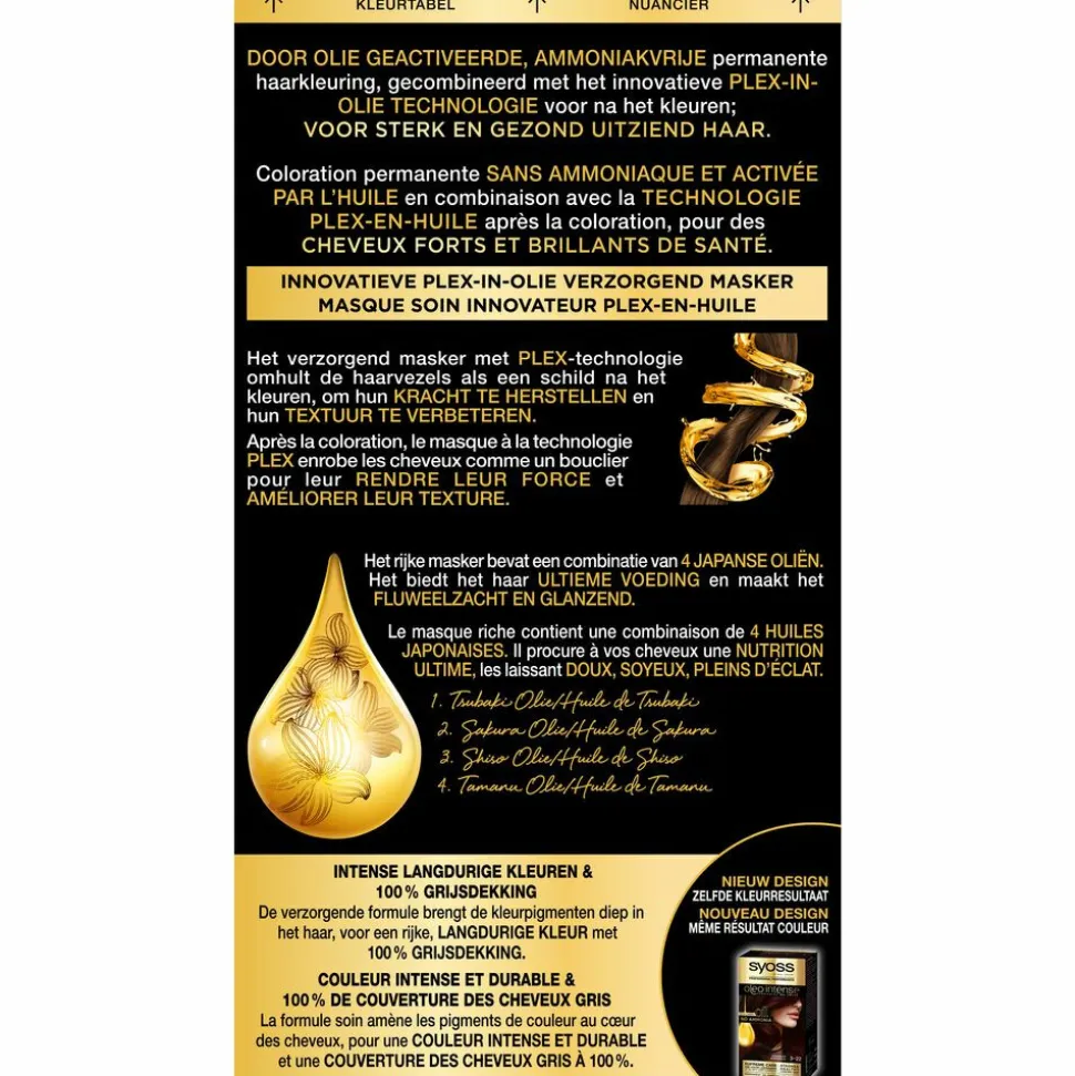 Syoss Oleo Intense Haarverf 3-22 Midnight Bordeaux