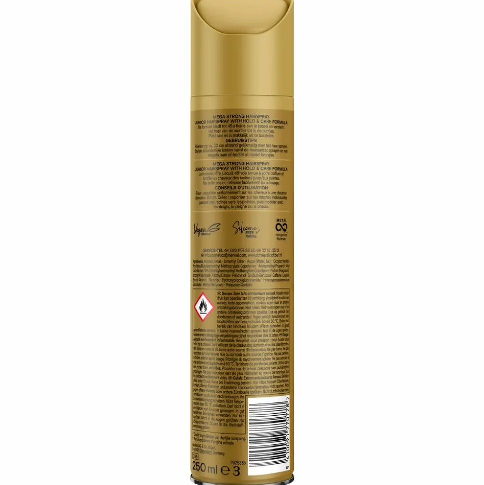 Taft Junior Hairspray Mega Strong 250 ml