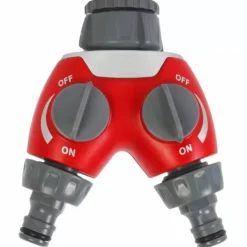 Talentools 2-Weg Waterverdeler Grijs