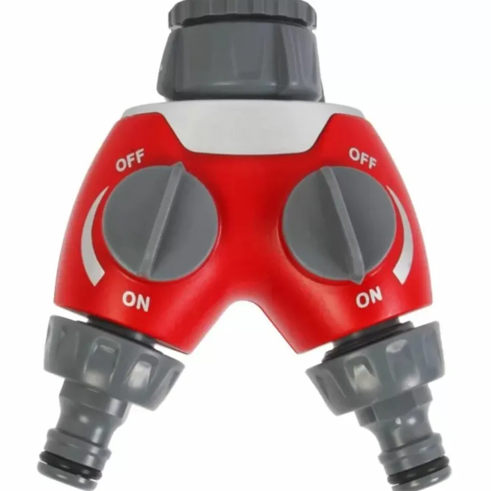 Talentools 2-Weg Waterverdeler Grijs