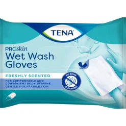 TENA Proskin Wet Wash Gloves Frisse Geur 8 stuks