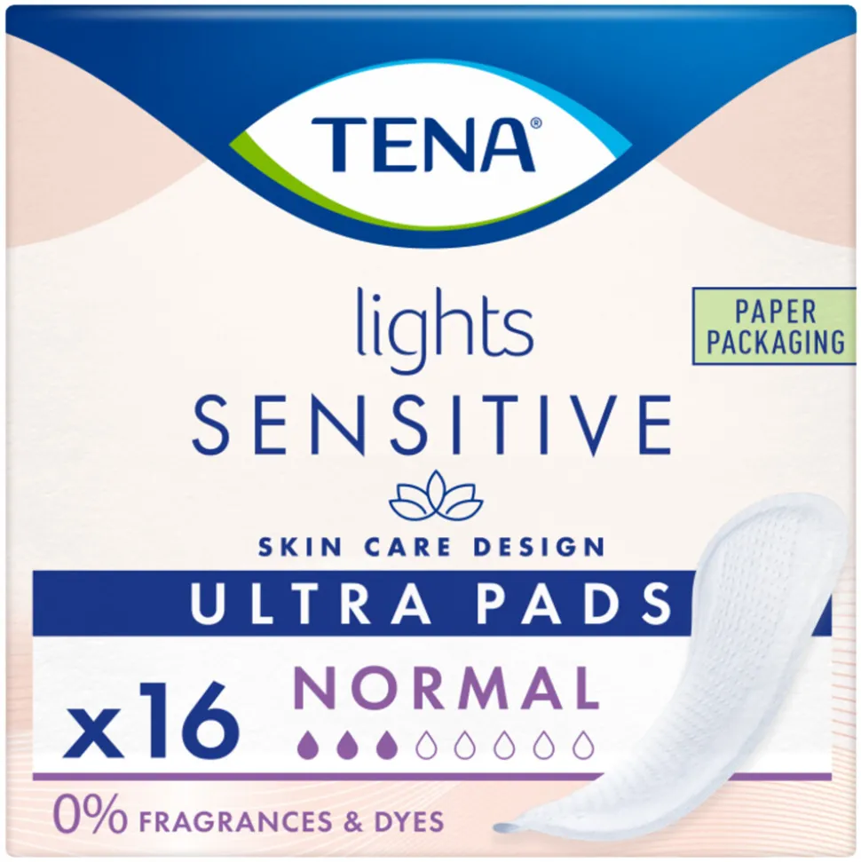 TENA Sensitive Lights Ultra Pads Normal 16 stuks