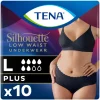 TENA Silhouette Underwear Low Waist Blanc Plus L 10 stuks