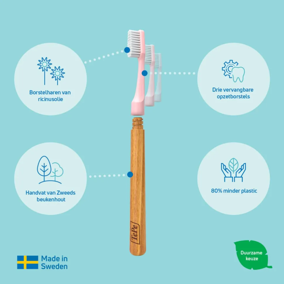 TePe Choice™ Soft Tandenborstel Roze 3 stuks