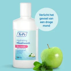 TePe Hydraterende Mondspoeling Mild Apple Peppermint 500 ml