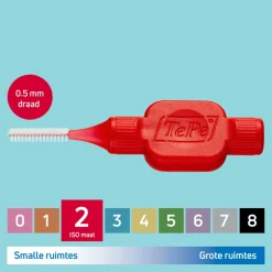 TePe Interdentale Ragers Original 0,5 mm Rood 6 stuks