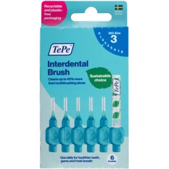 TePe Interdentale Ragers Original 0,6 mm Blauw 6 stuks