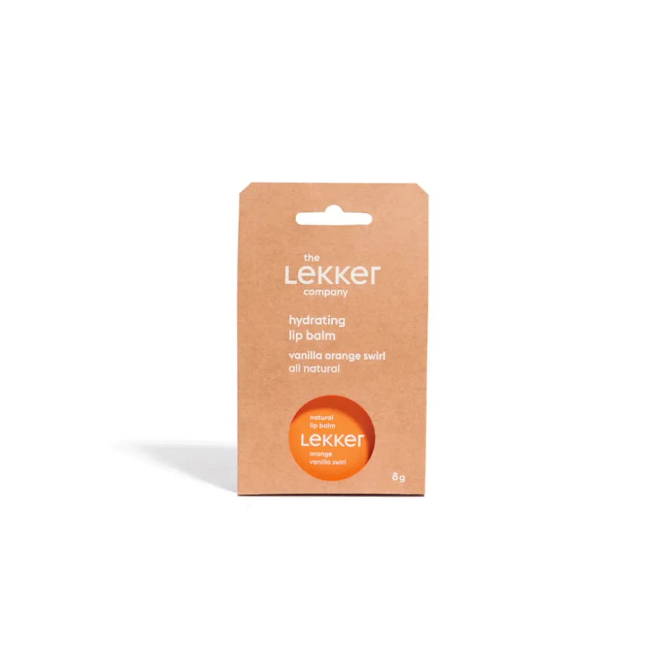 The Lekker Company Lippenbalsem Sinaasappel & Vanille 8 gr