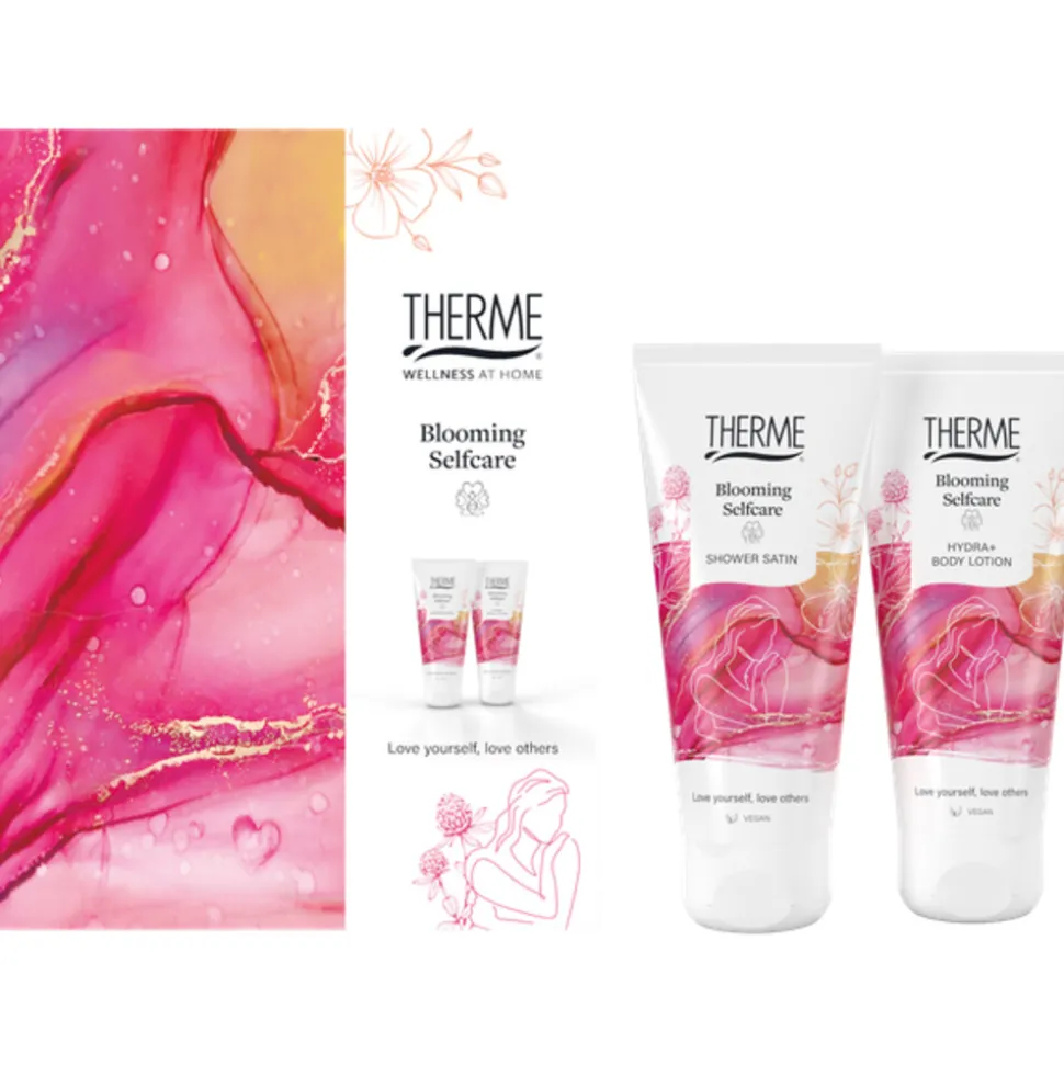 Therme Blooming Selfcare Geschenkset Bodylotion 200 ml + Douchegel 200 ml 1 set