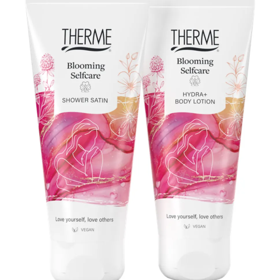 Therme Blooming Selfcare Geschenkset Bodylotion 200 ml + Douchegel 200 ml 1 set