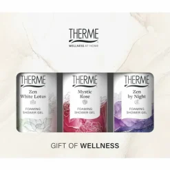 Therme Foaming Shower Favorites Geschenkset Zen White Lotus + Mystic Rose + Zen by Night 1 set