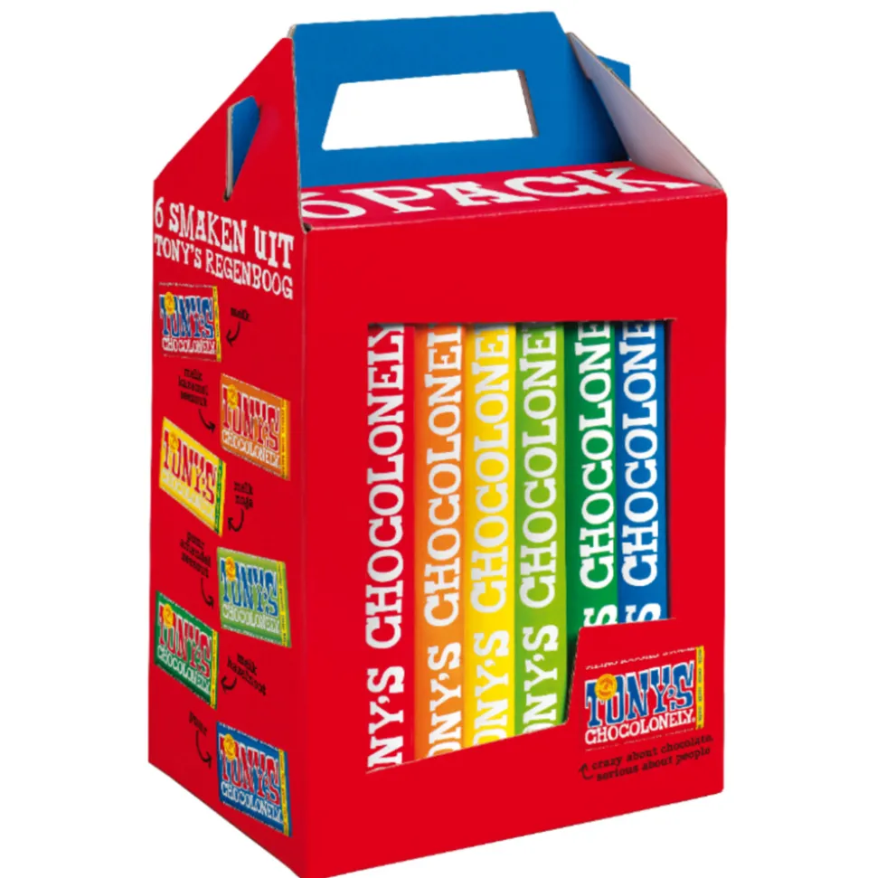 Tony's Chocolonely Regenboog Classics 6-pack 6 x 180 gr