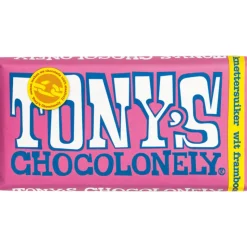 Tony's Chocolonely Wit Framboos Knettersuiker 180 gr