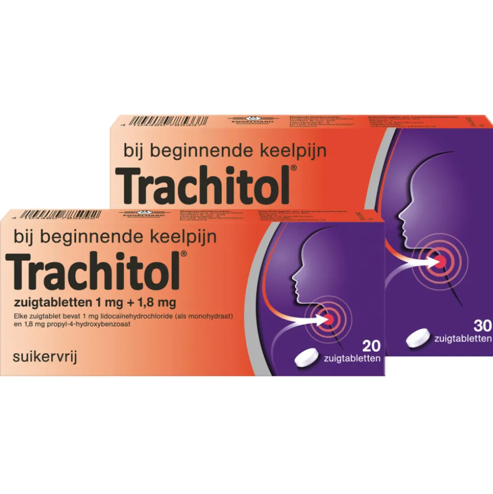 Trachitol Suikervrij 30 zuigtabletten