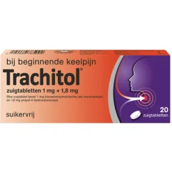 Trachitol Suikervrij 20 zuigtabletten