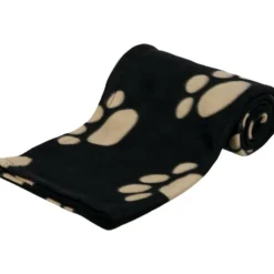 Trixie Barney Fleece Hondendeken Zwart - Beige 150 x 100 cm